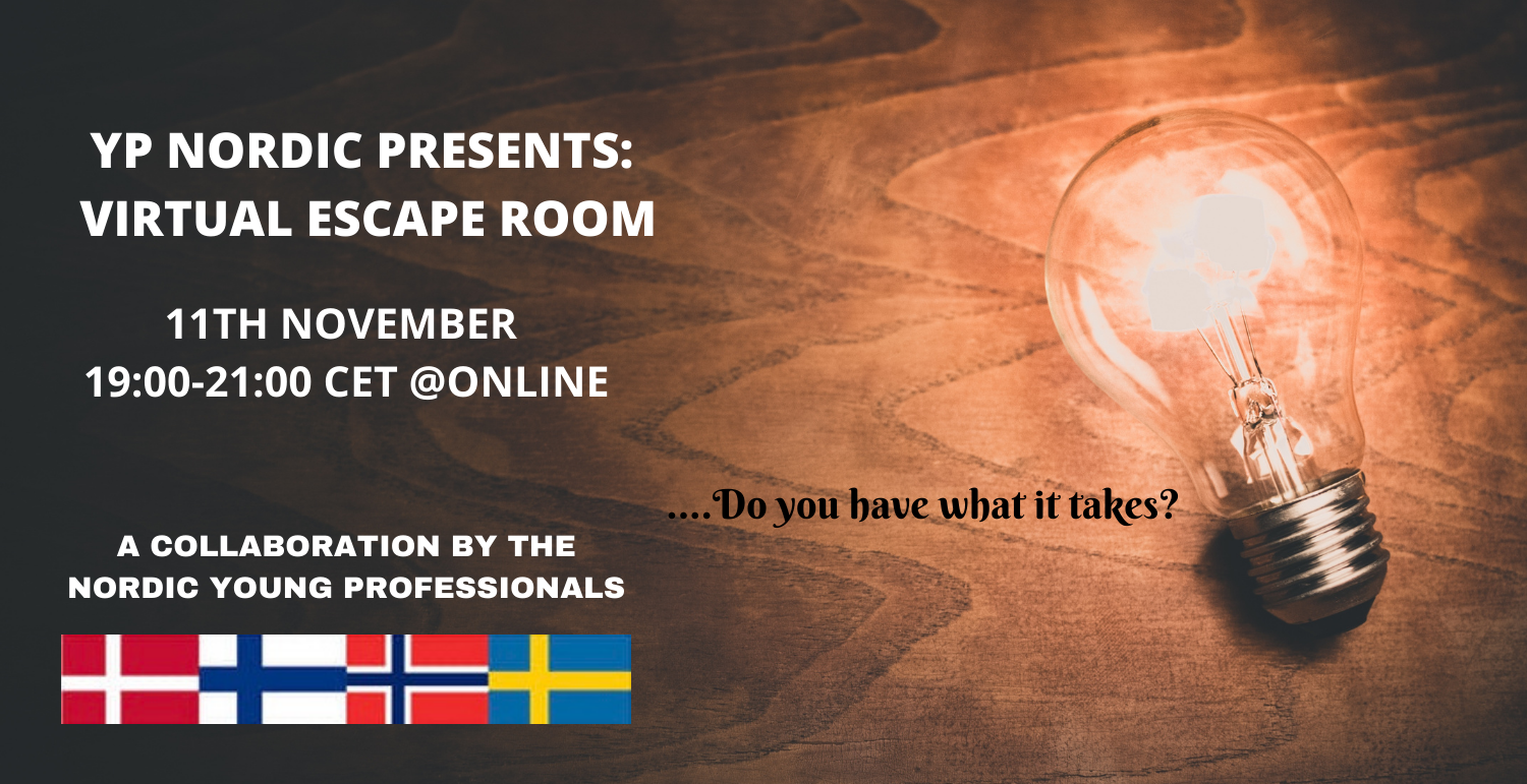 11.11 Nordic Young Professionals Afterwork: Virtual Escape Room